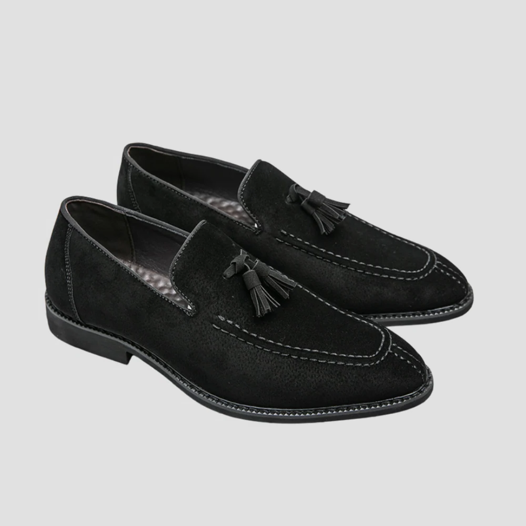 Belrois | Mocassins en Daim Souple avec Pampilles pour Homme – Confort et Raffinement