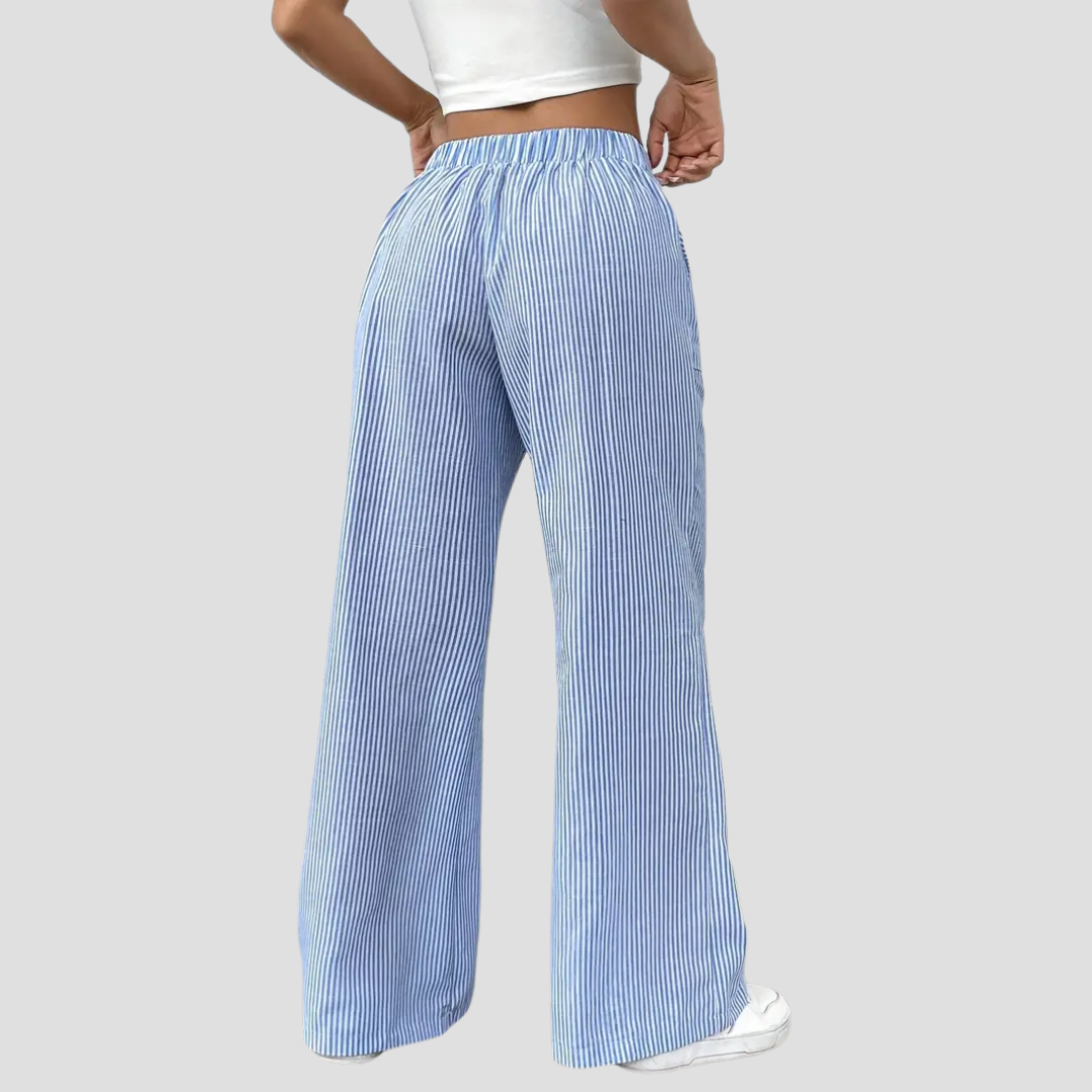 Coralie | Pantalon Ample Rayé
