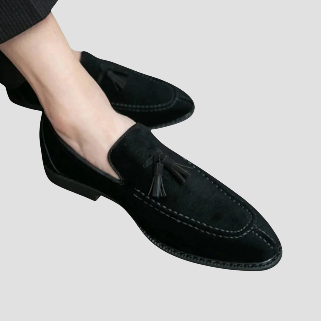 Belrois | Mocassins en Daim Souple avec Pampilles pour Homme – Confort et Raffinement