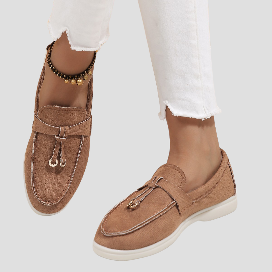 Axelle | Femme Mocassins en Cuir Véritable