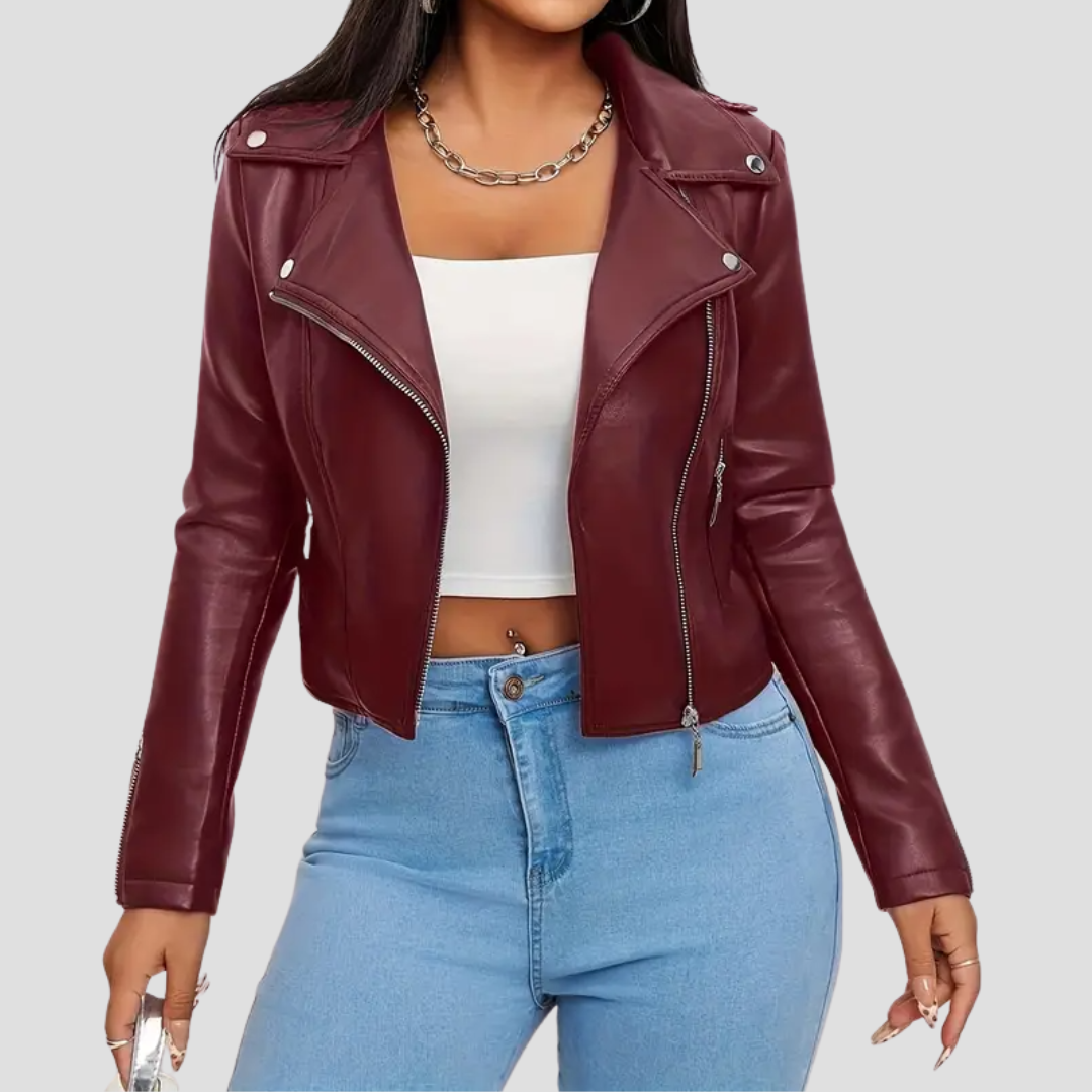 Inès | Veste Biker Élégante