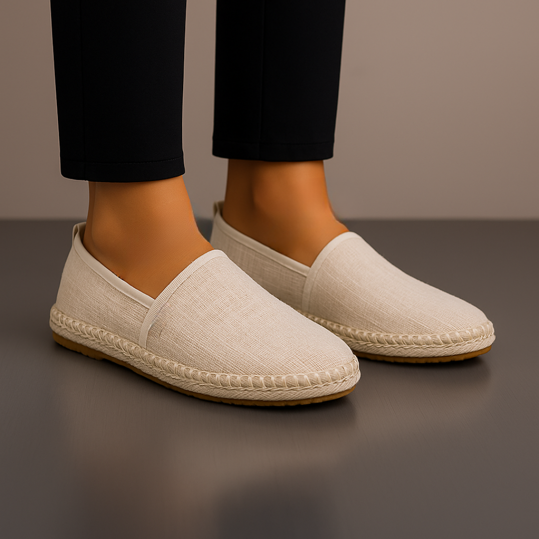 Colette | Mocassins Légers Femme Style Lin Décontracté