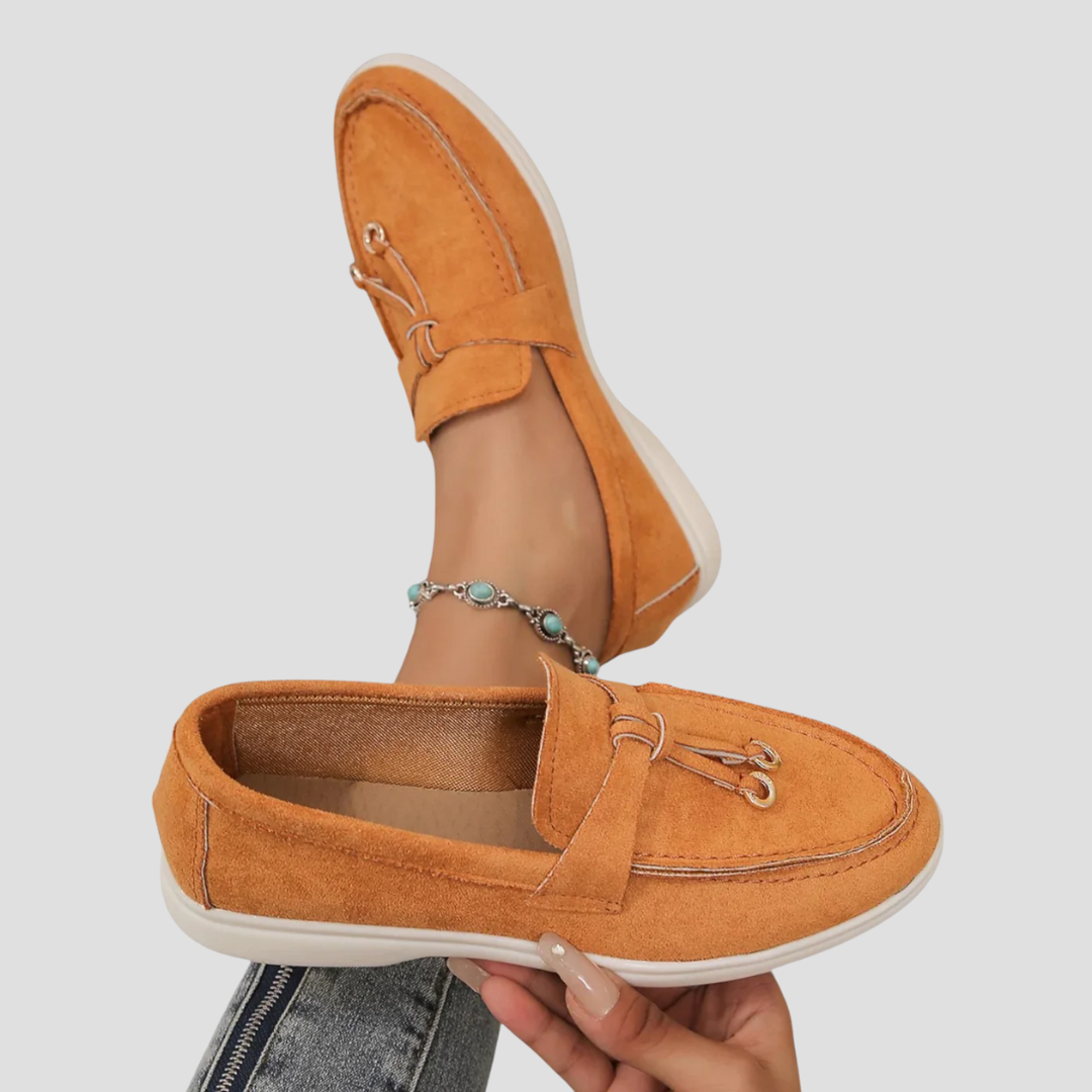 Axelle | Femme Mocassins en Cuir Véritable