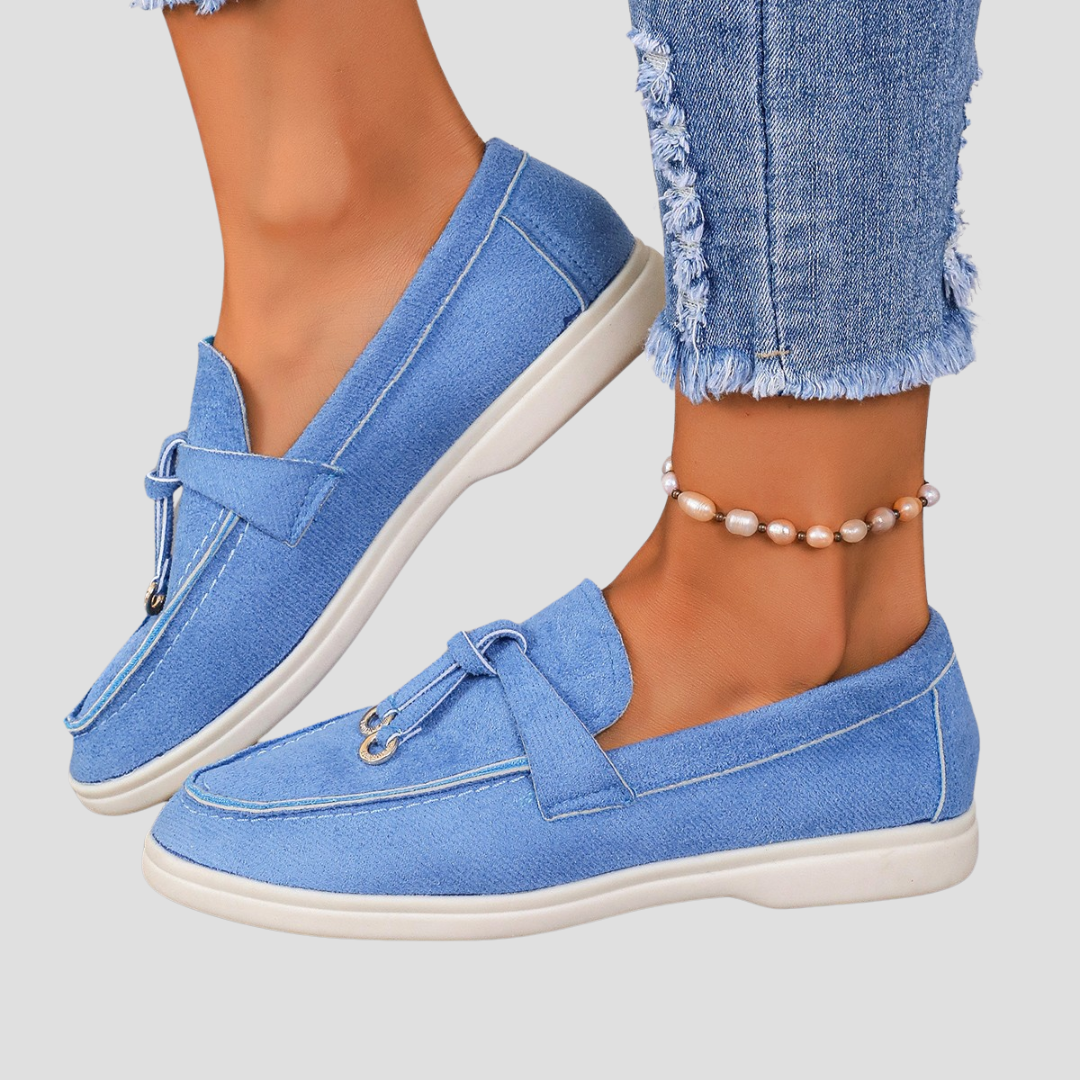 Axelle | Femme Mocassins en Cuir Véritable