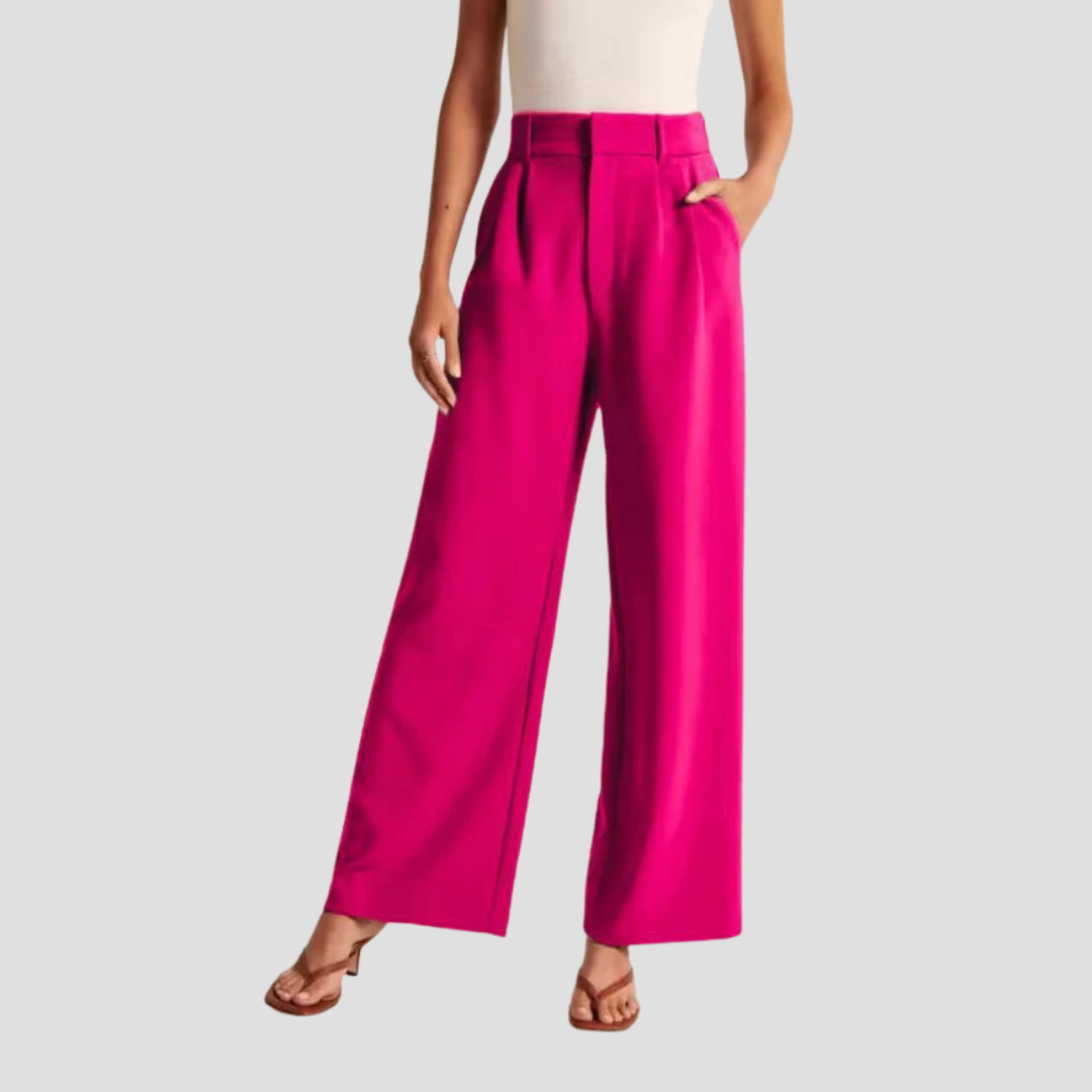 Capucine | Pantalon Large Taille Haute