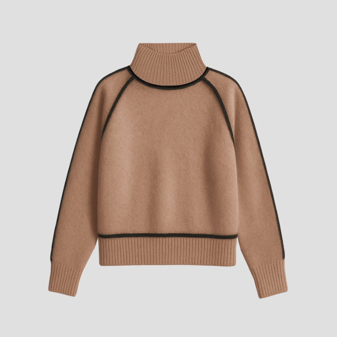Marceline | Pull Col Roulé en Maille