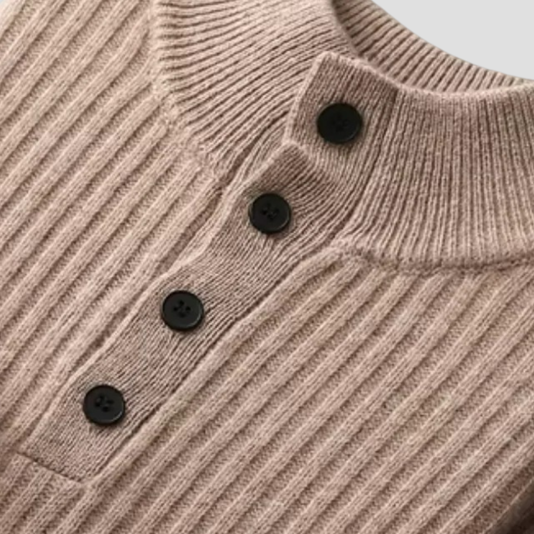 Napoleon | Pull Henley Côtelé