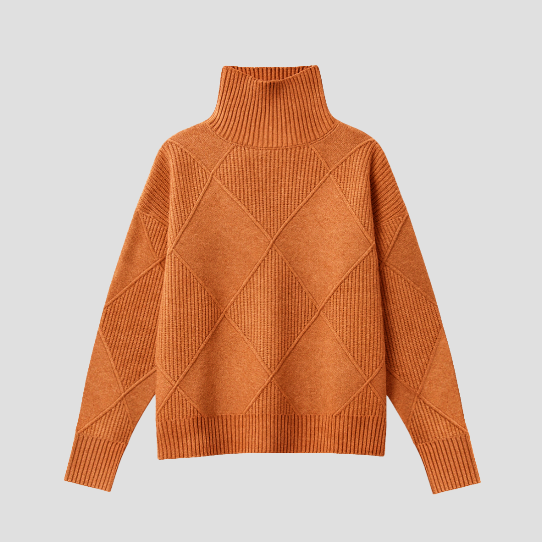 Séraphine | Pull Col Roulé en Maille