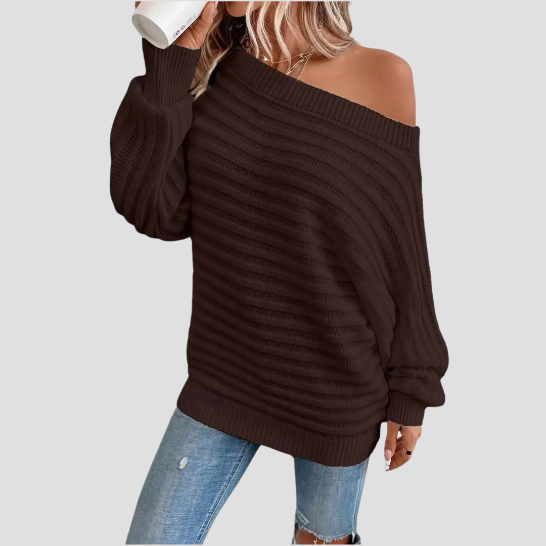 Maryse | Pull Épaules Rayées