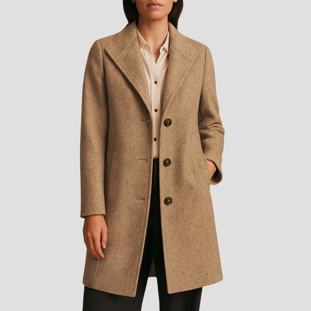 Jacinthe | Manteau Tweed Élégant