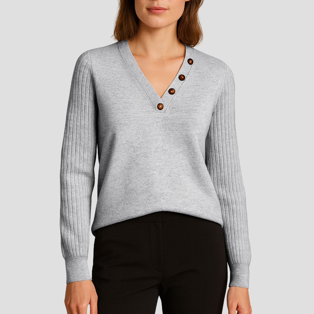 Toinette | Pull Col V Raffiné