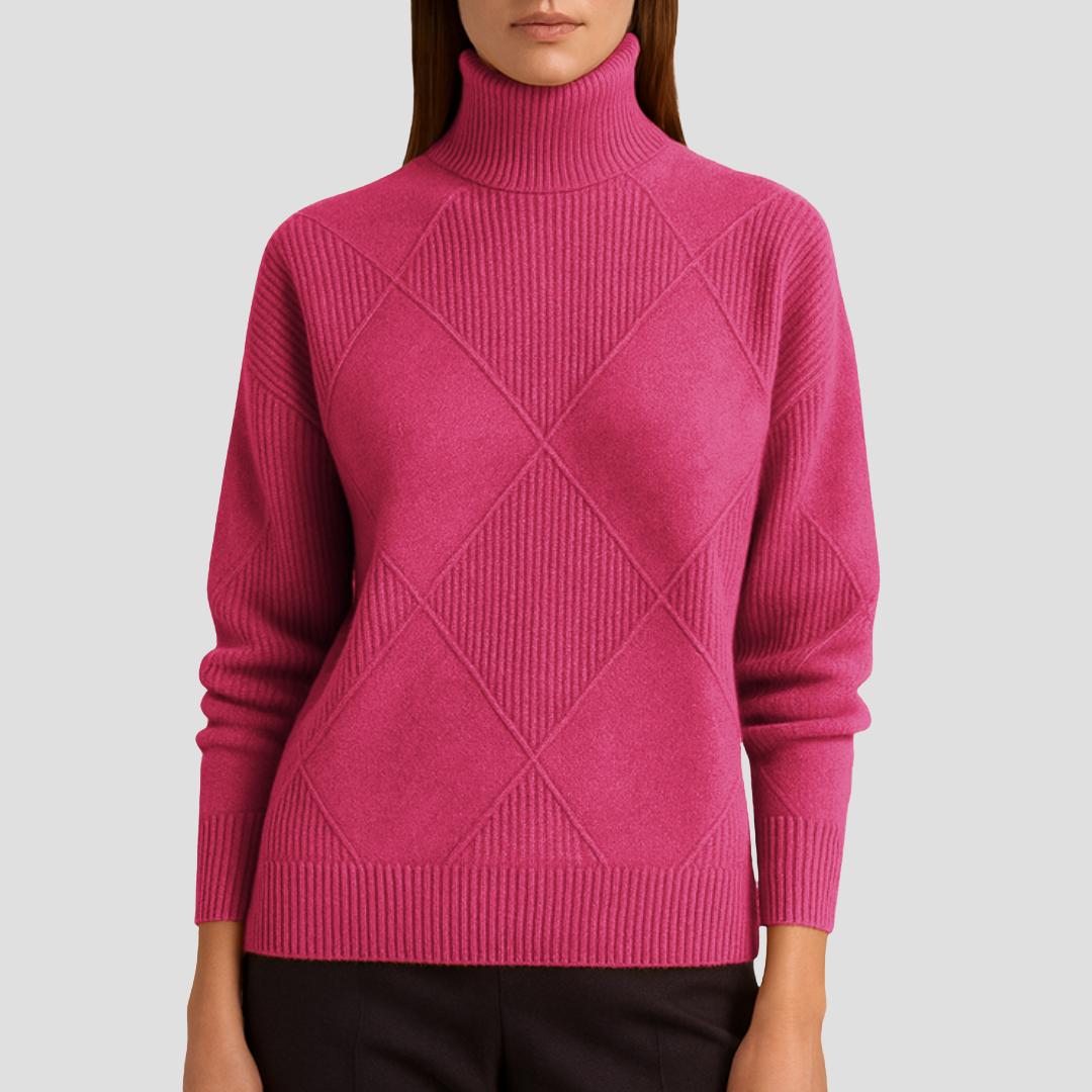 Séraphine | Pull Col Roulé en Maille
