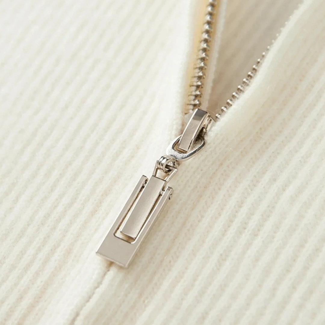 Alaric | Cardigan Zippé Côtelé