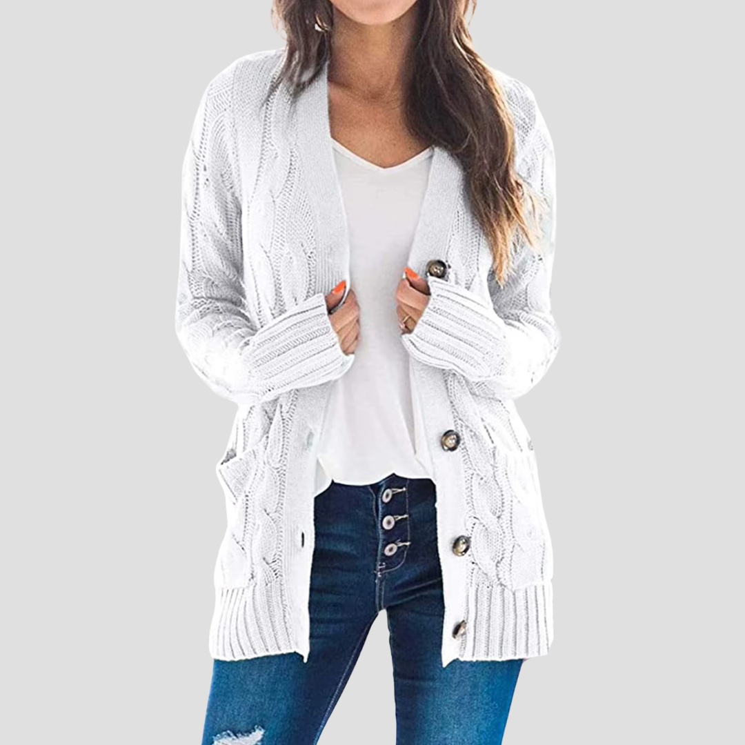 Élodie | Cardigan Maille Torsadée