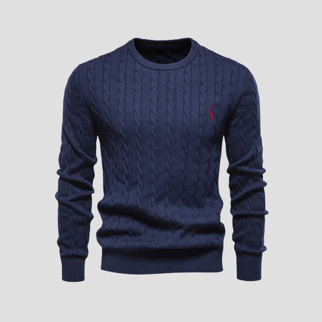 Réjean | Pull Col Rond en Maille