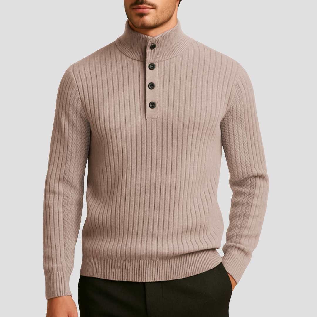 Napoleon | Pull Henley Côtelé