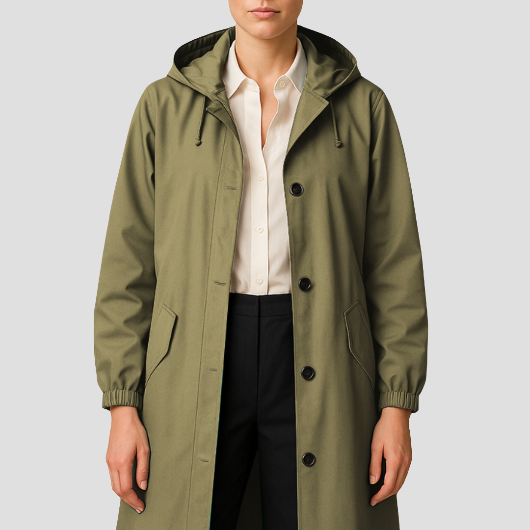 Geneviève | Imperméable Léger à Capuche