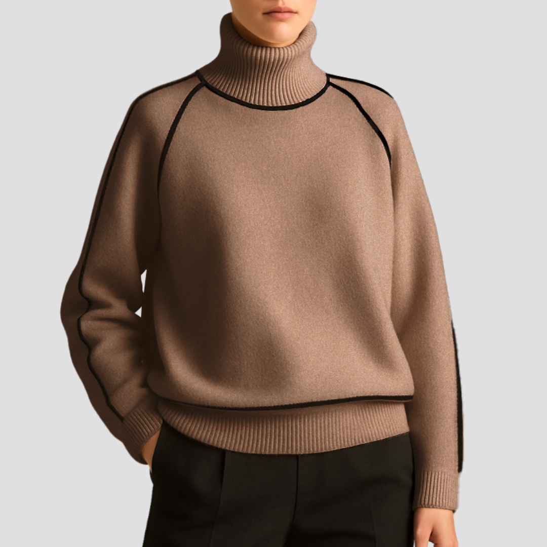 Marceline | Pull Col Roulé en Maille