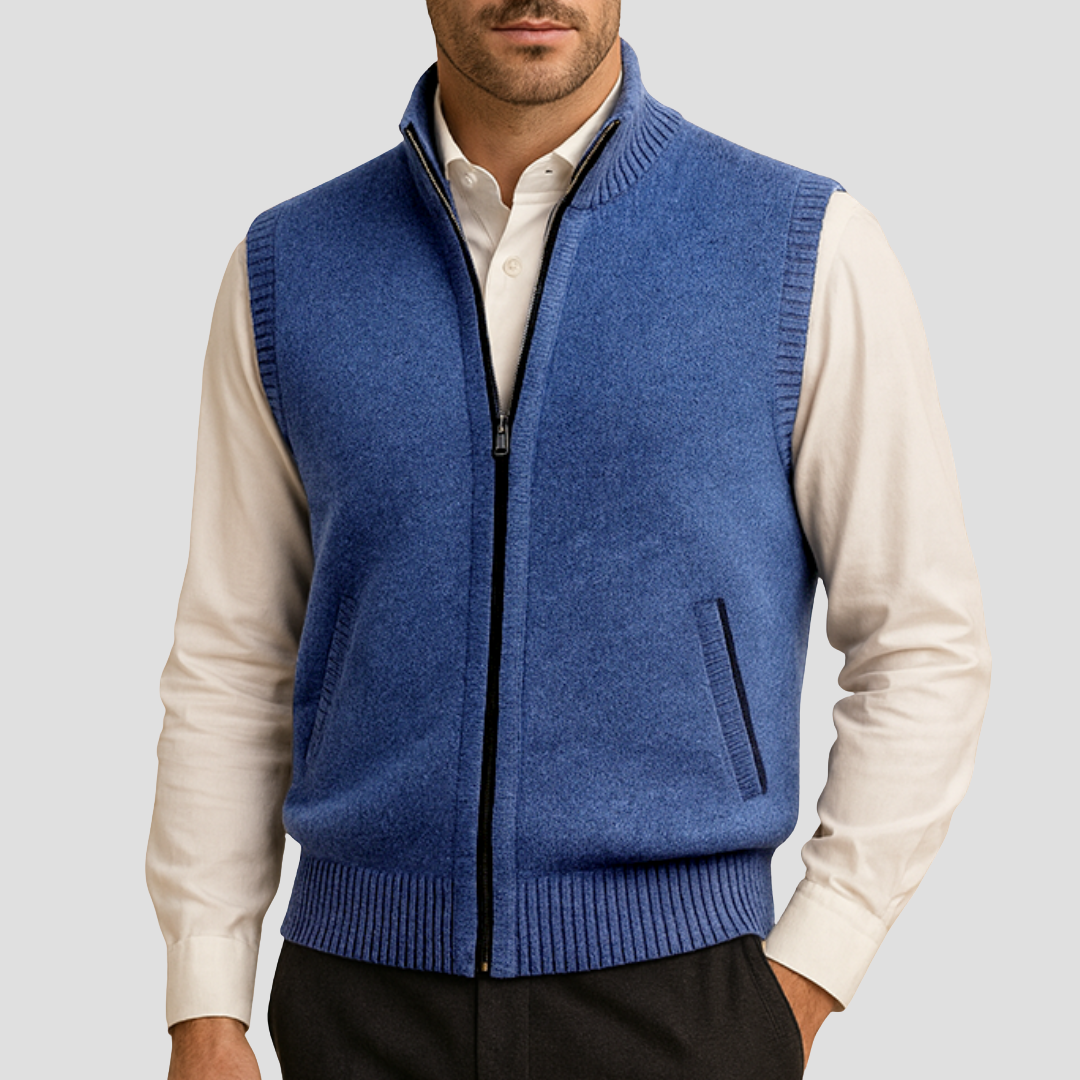 Amédée | Gilet Col Montant Chic