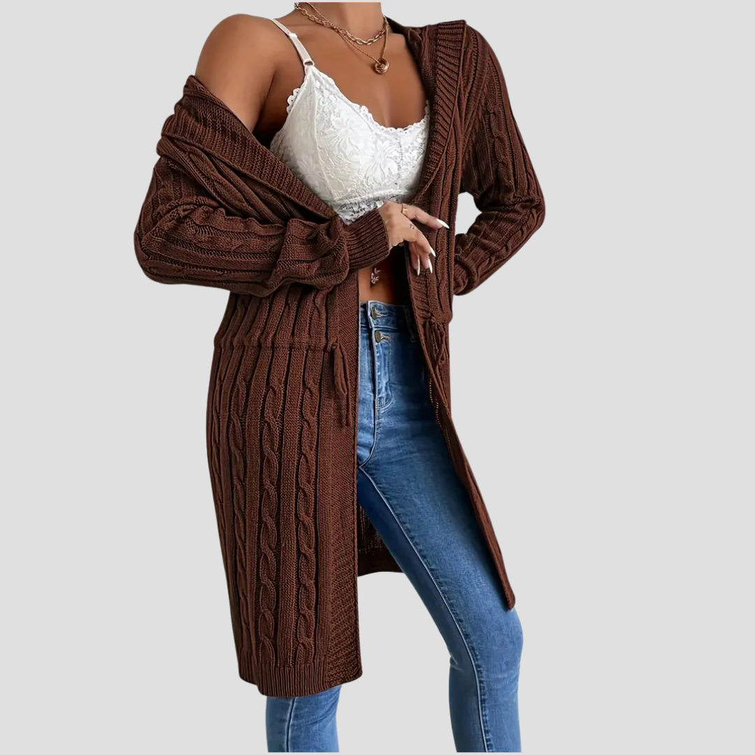Marinette | Cardigan Long Ceinturé