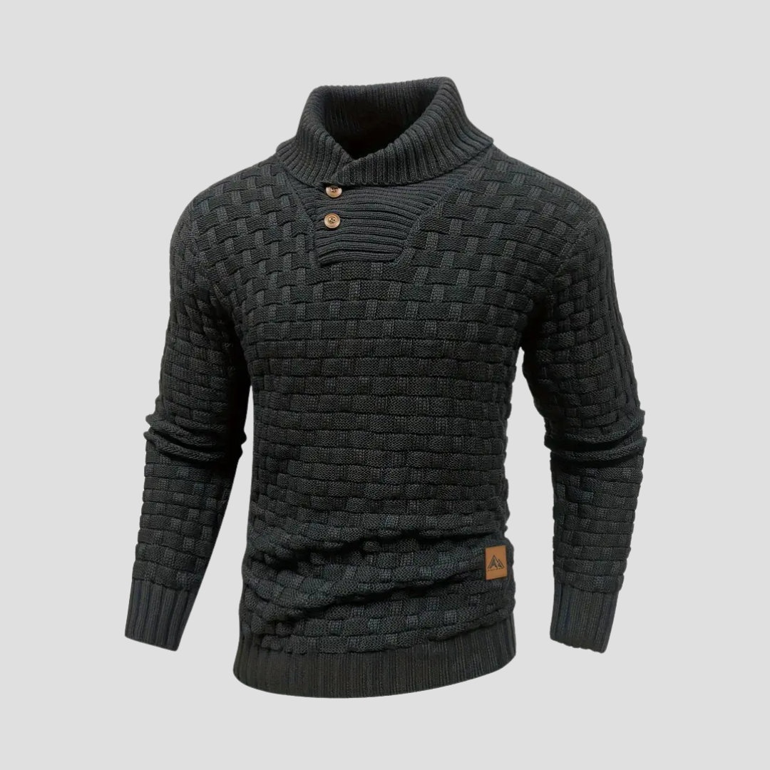 Dax | Pull Maille Col Boutonné