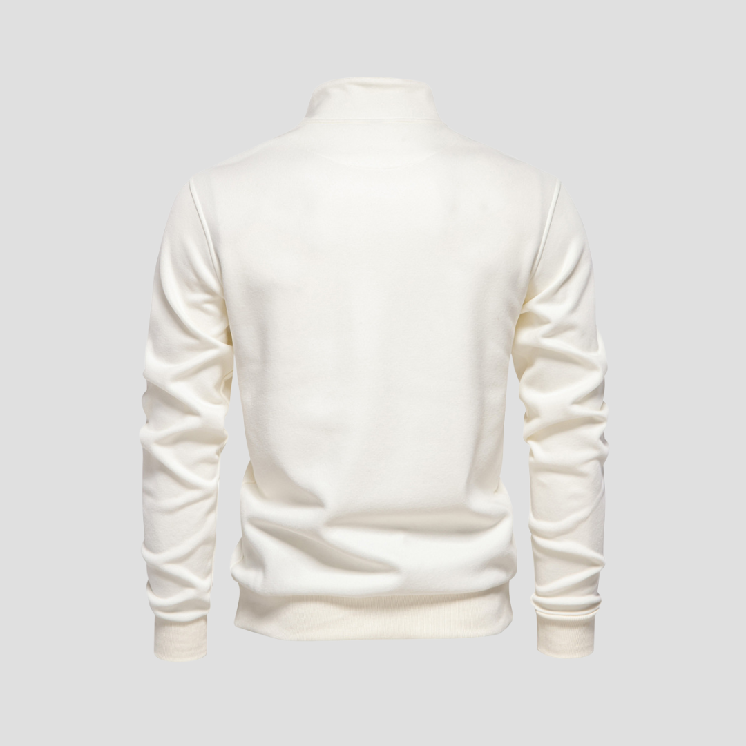 Dominique | Pull Demi-Zip Décontracté