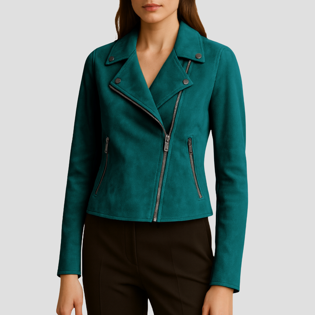 Camille | Veste Biker Asymétrique