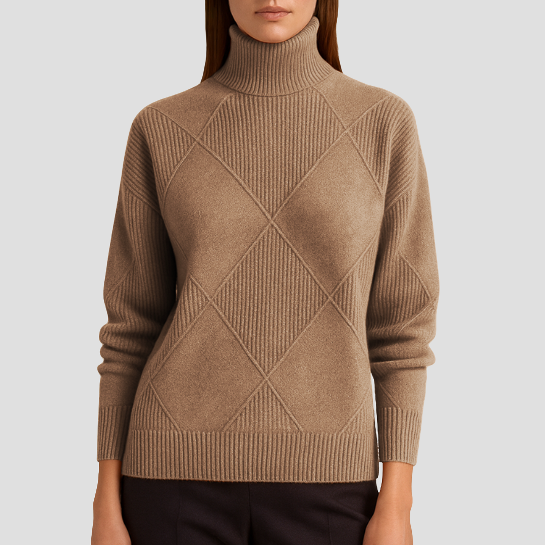Séraphine | Pull Col Roulé en Maille