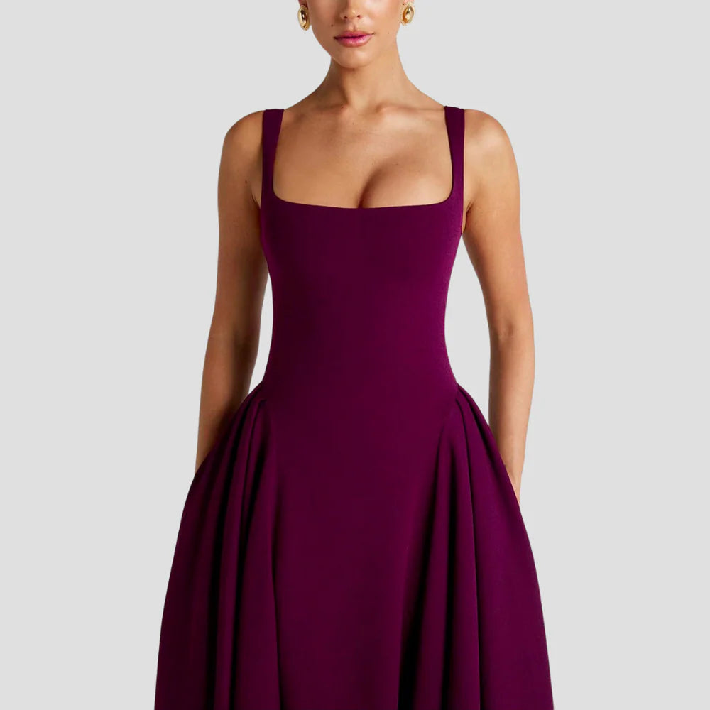 Lison | Robe Midi Élégante