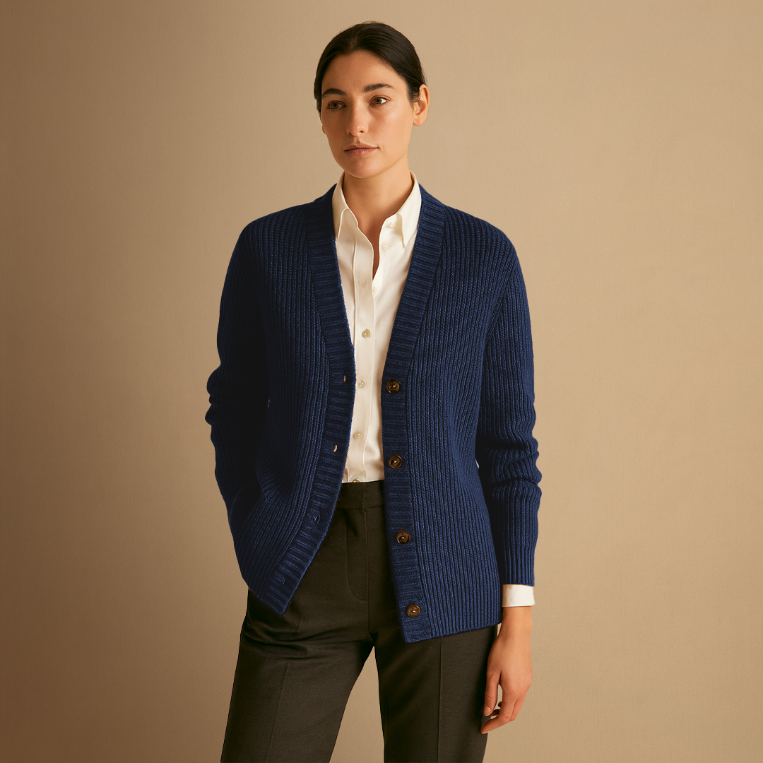 Yvette | Cardigan Boutonné en Tricot