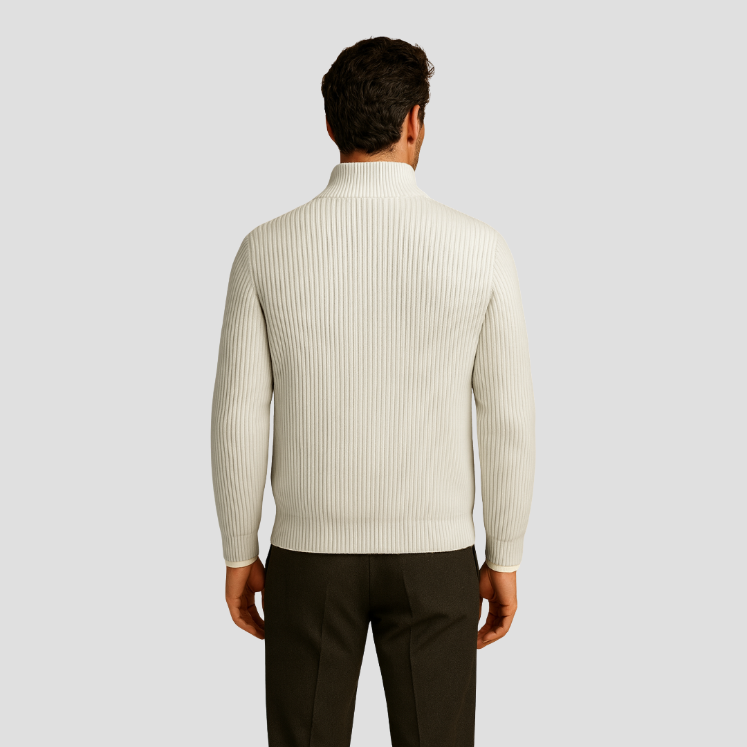 Alaric | Cardigan Zippé Côtelé