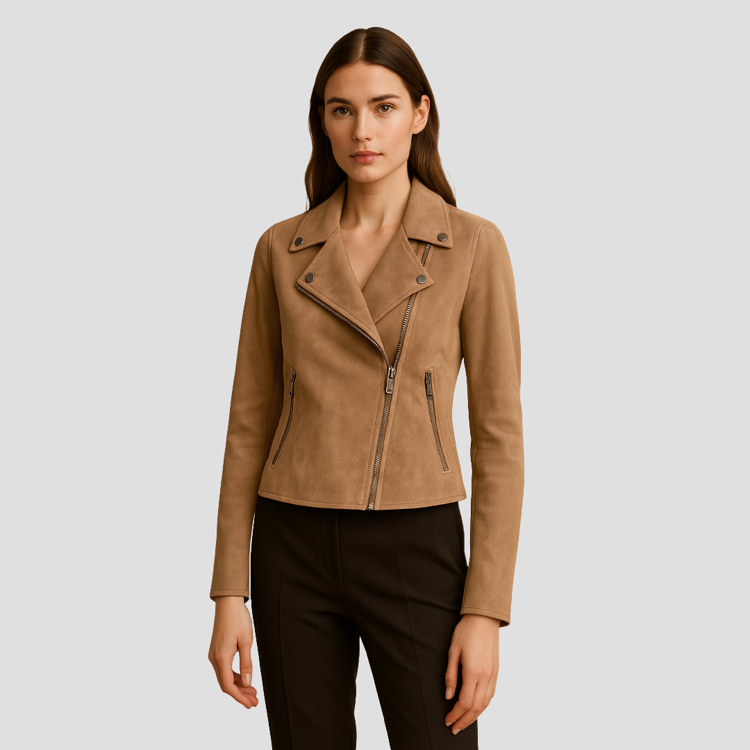 Camille | Veste Biker Asymétrique