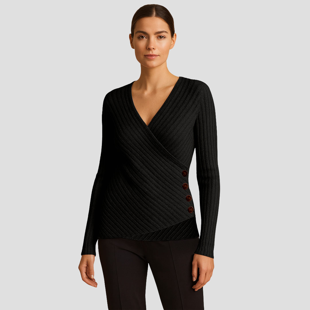 Corinne | Pull Tricoté Col V