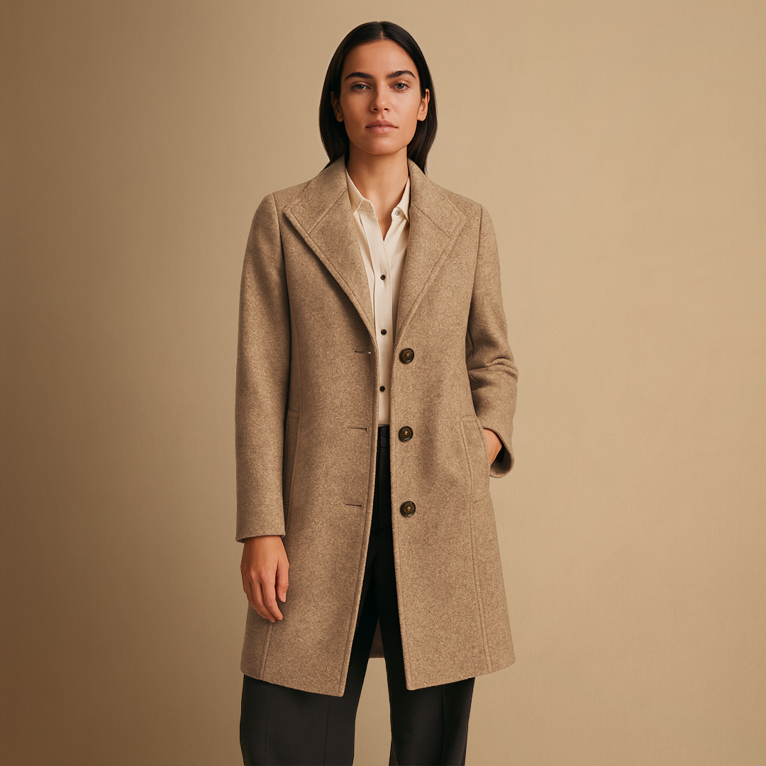 Jacinthe | Manteau Tweed Élégant