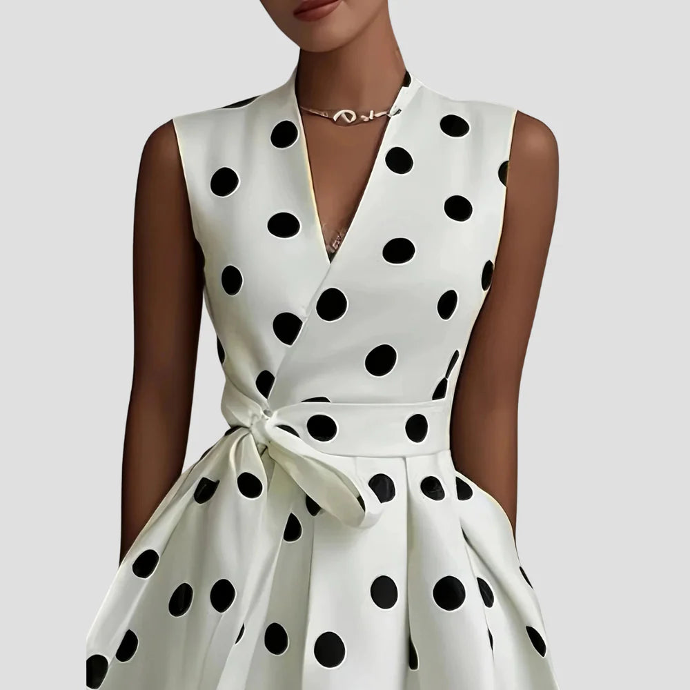 Ambre | Robe Midi à Pois