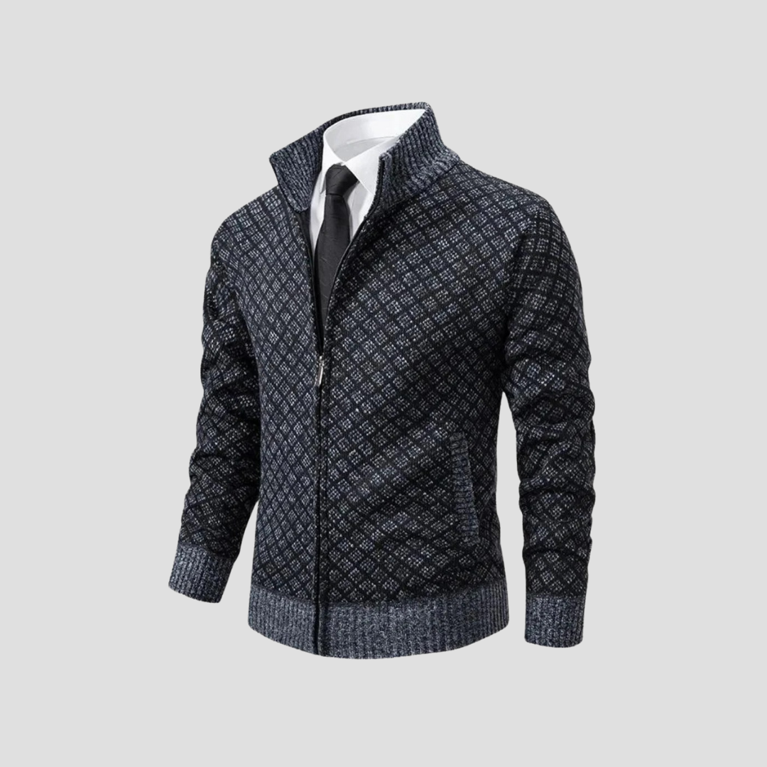 Maxime | Cardigan Maille Zippée