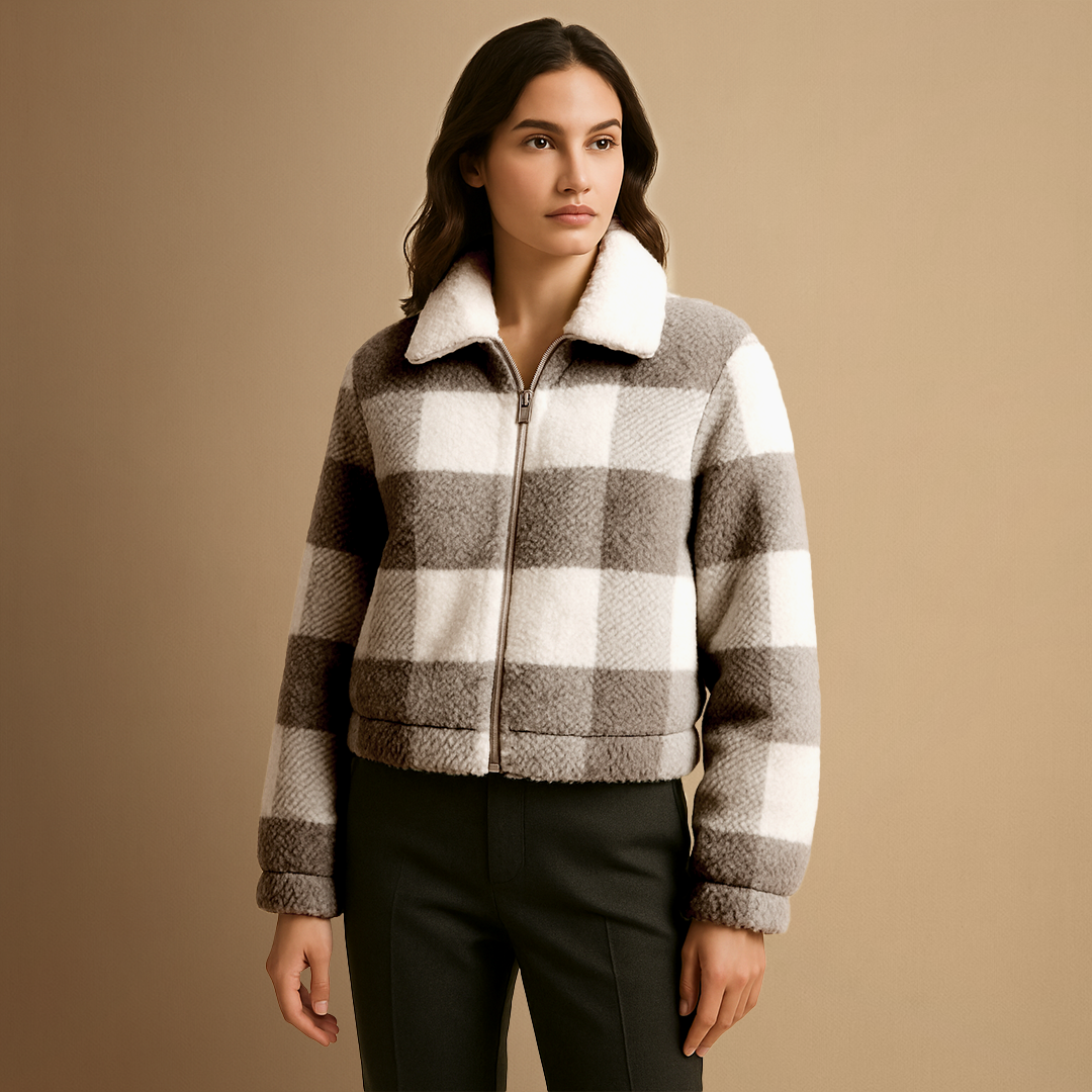 Romane | Veste Teddy Carreaux
