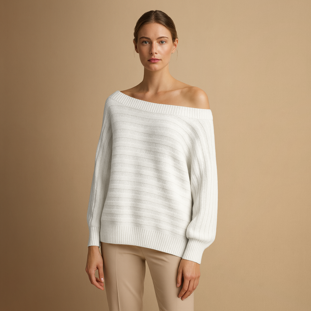 Maryse | Pull Épaules Rayées