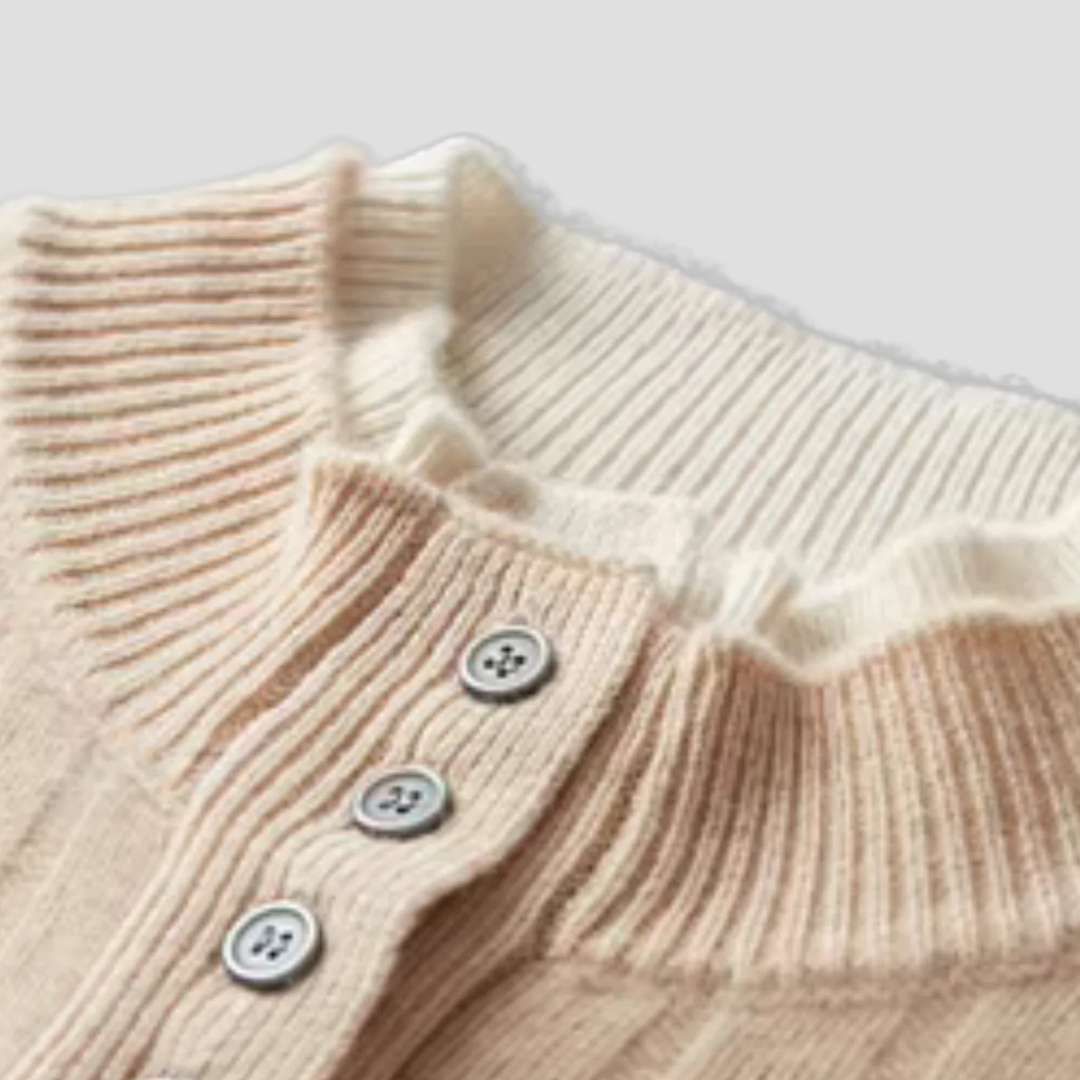 Samuel | Pull Torsadé Boutonné