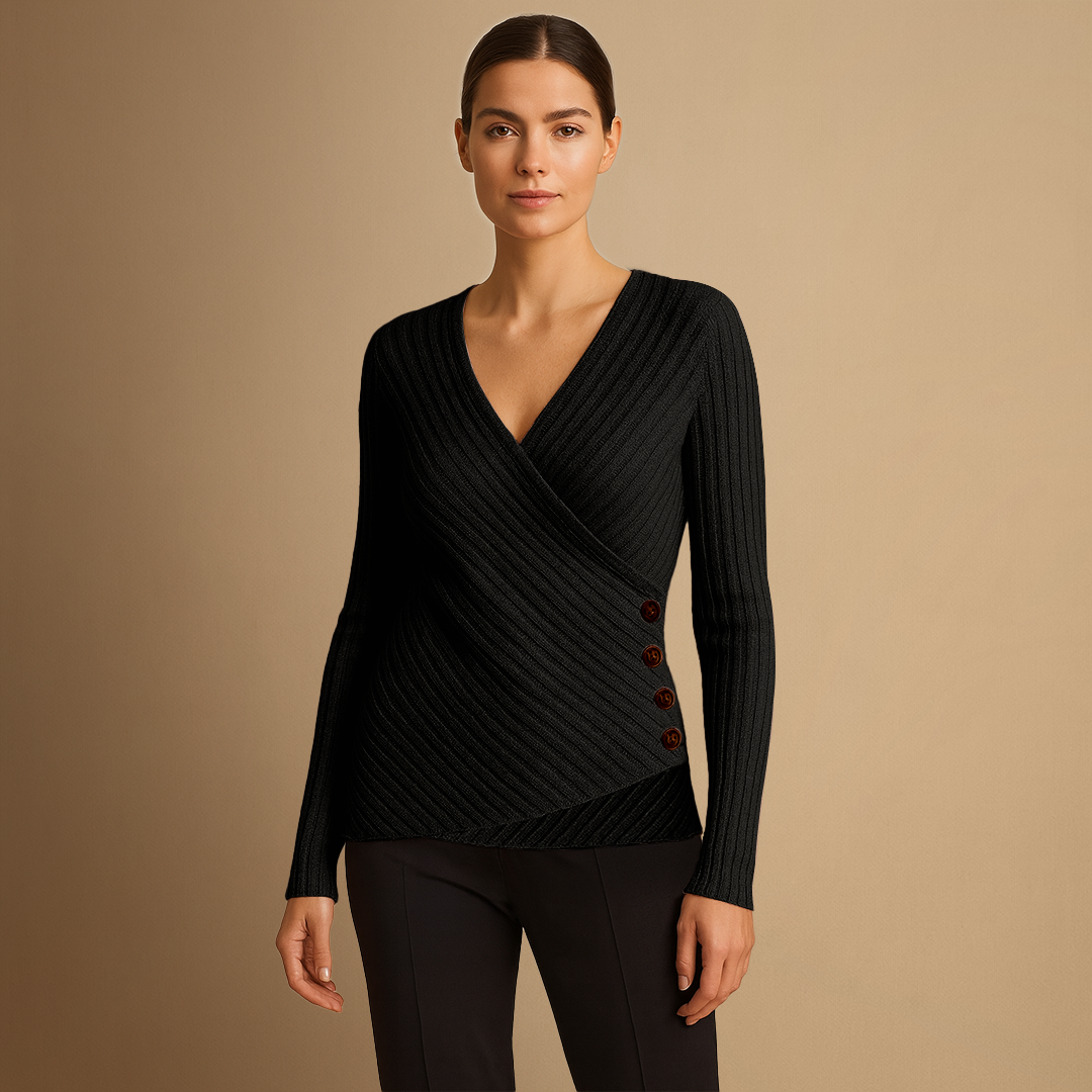Corinne | Pull Tricoté Col V