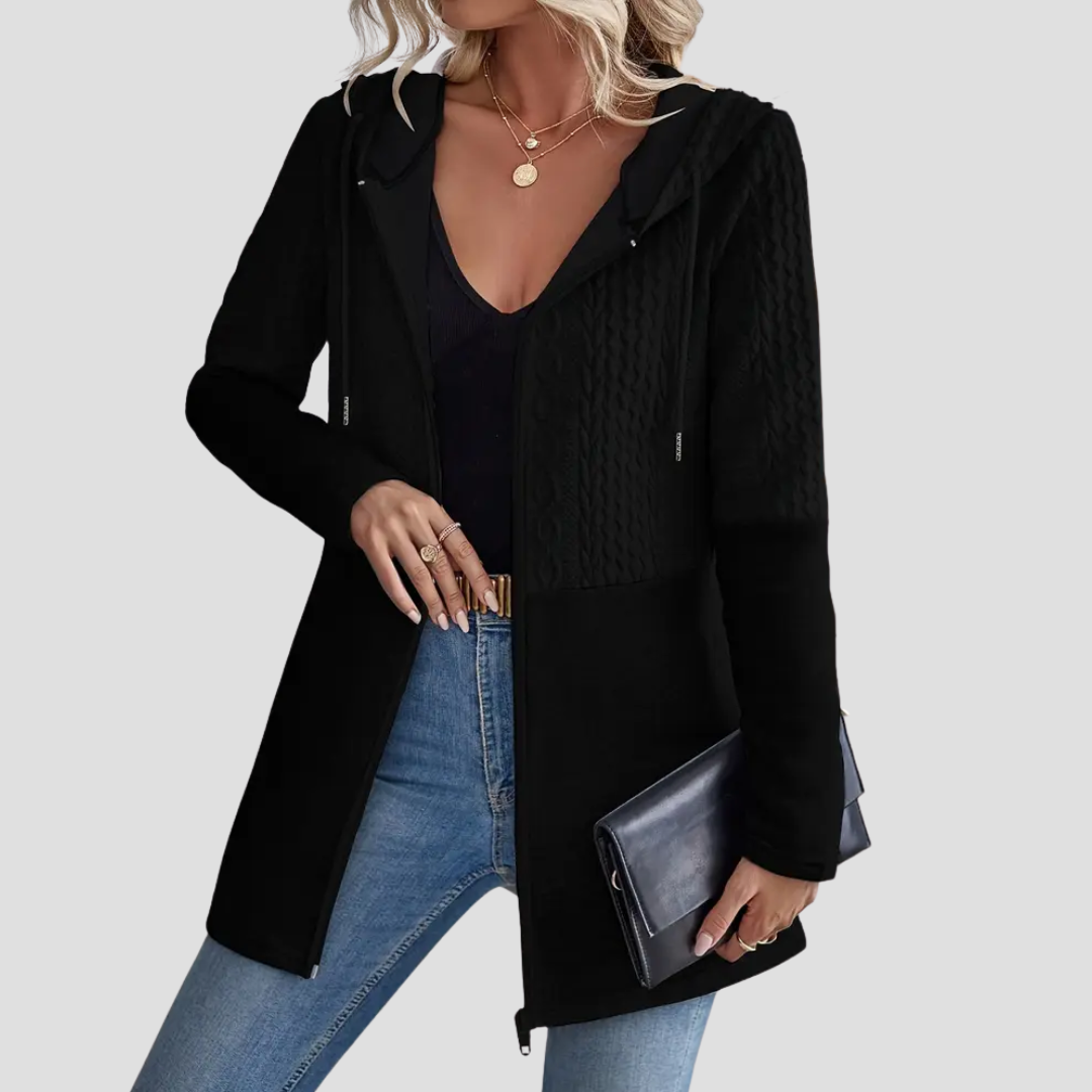 Aglaé | Cardigan à Capuche Zippé