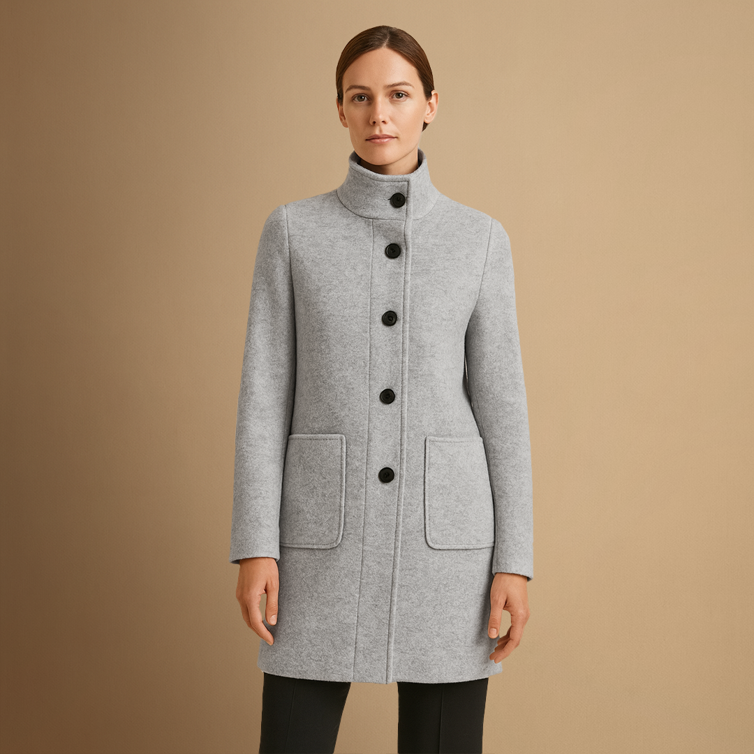 Julia | Manteau Long Laine Élégant
