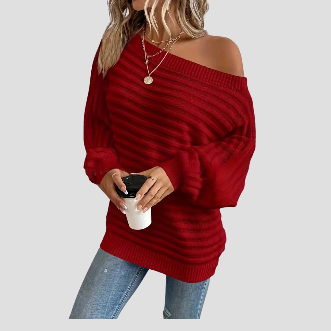 Maryse | Pull Épaules Rayées