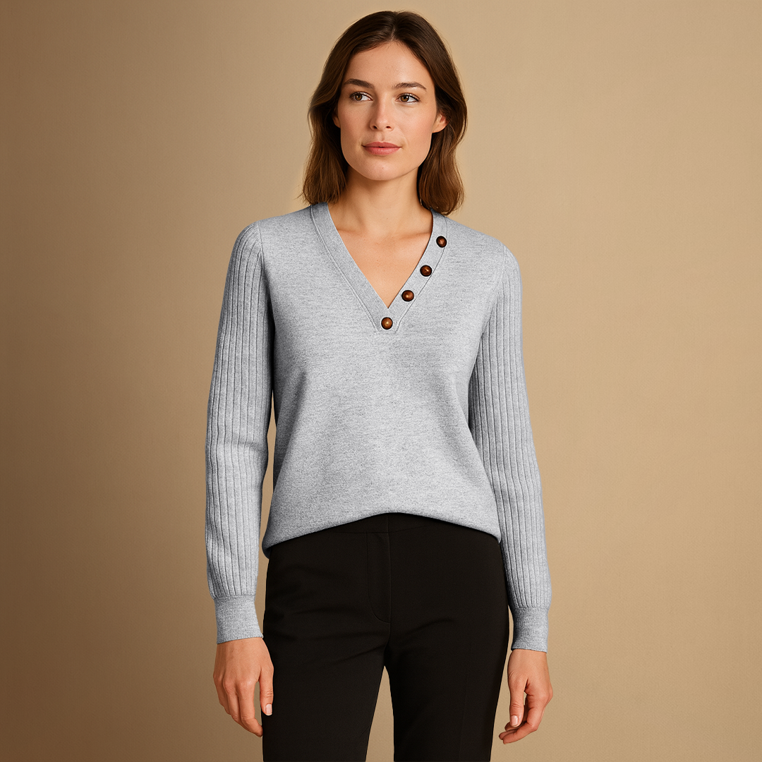 Toinette | Pull Col V Raffiné