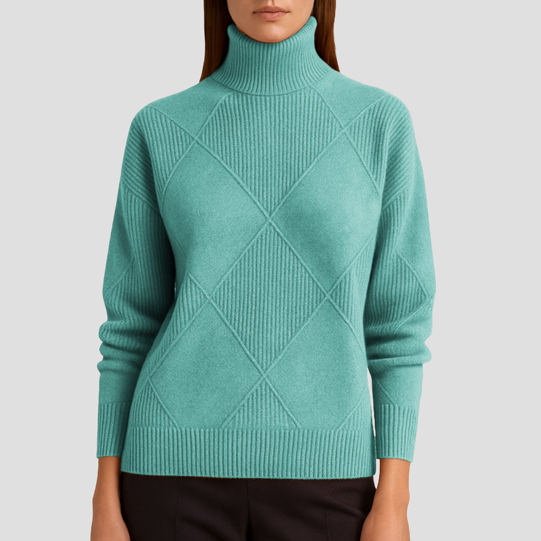 Séraphine | Pull Col Roulé en Maille