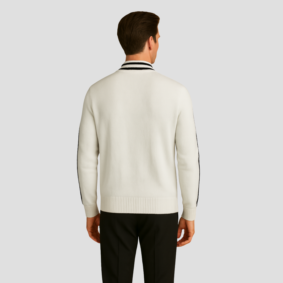 Raoul | Cardigan Zippé Bicolore