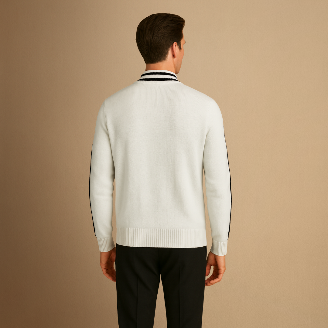 Raoul | Cardigan Zippé Bicolore