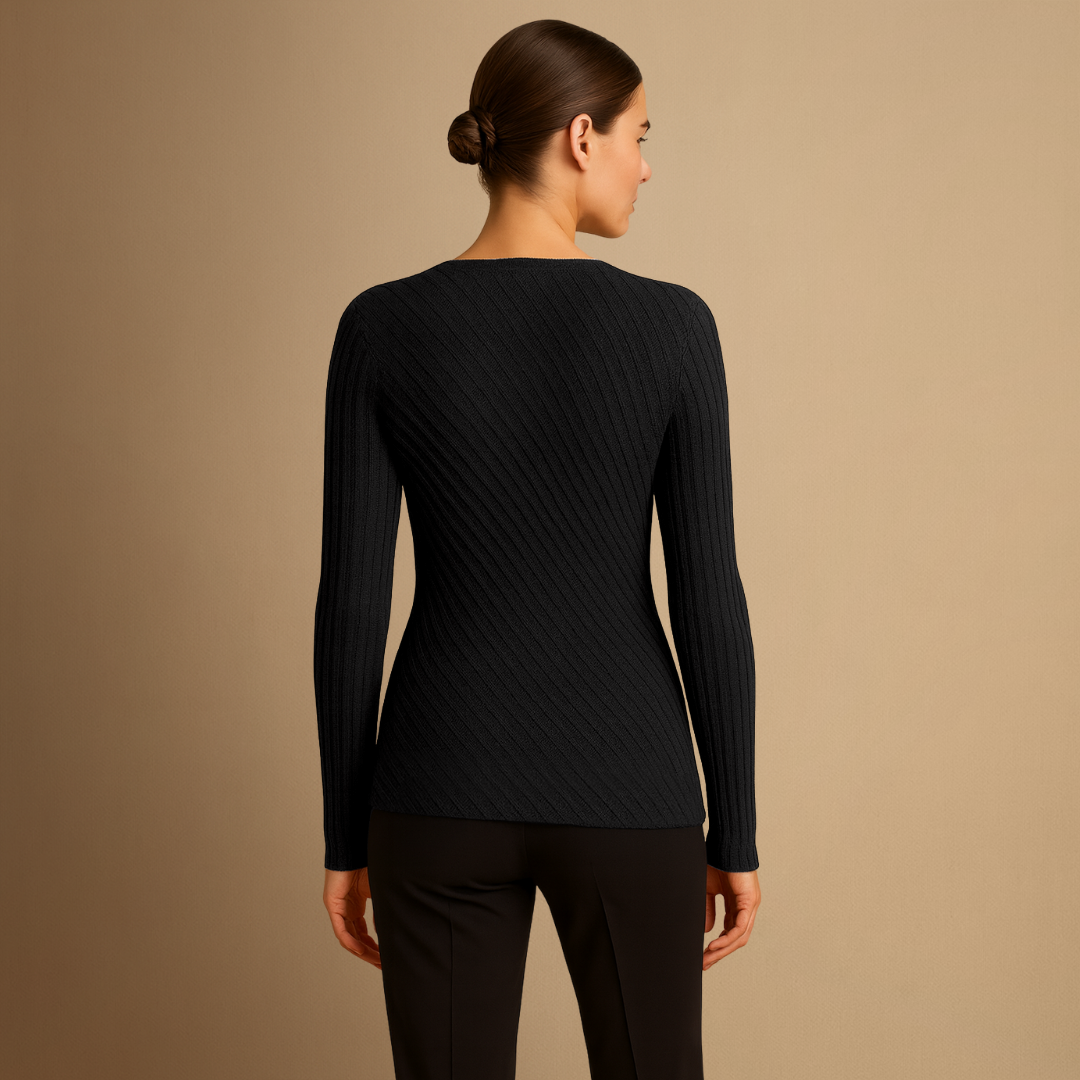 Corinne | Pull Tricoté Col V