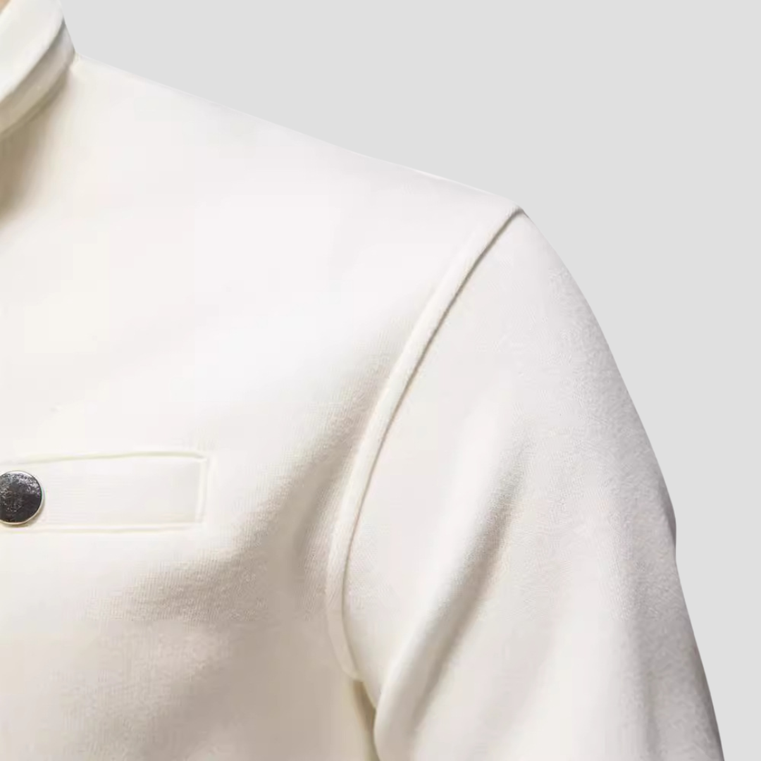 Dominique | Pull Demi-Zip Décontracté