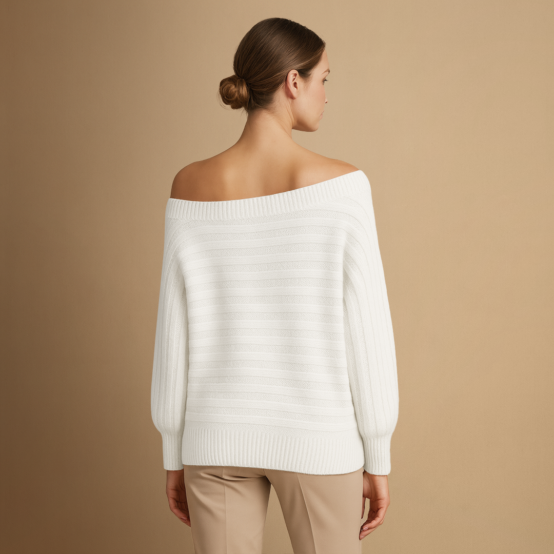 Maryse | Pull Épaules Rayées